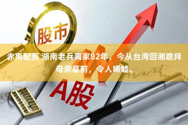 赤禹配资 湖南老兵离家82年，今从台湾回湘跪拜母亲墓前，令人唏嘘。